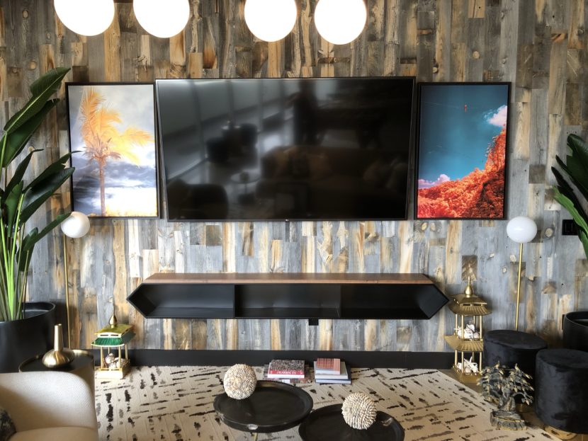 floating media console