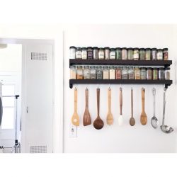 Custom floating spice rack